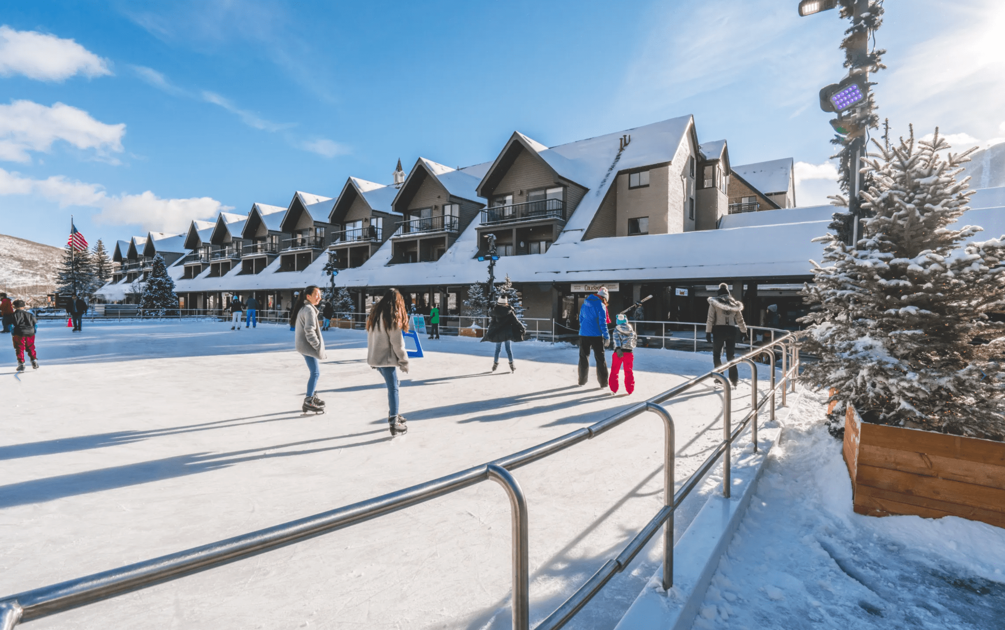 Ice skating in Park City