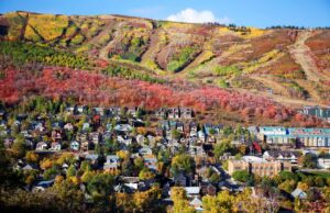 A view of Park City, Utah, in fall.